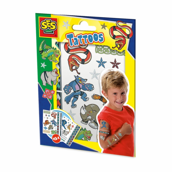 Tetovací sada SES Creative Animal Fighter 14287