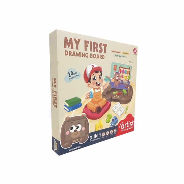 Magnetické oboustranné kreslící prkno Bear 050-63