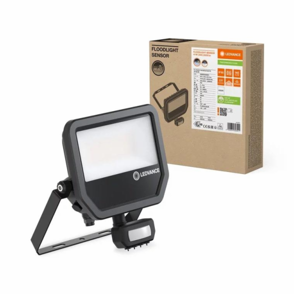 VENKOVNÍ BODOVÉ SVÍTIDLO SE SENZEM POHYBU 41W 145LM/W IP65