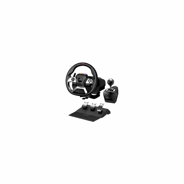 GENIUS Volant s pedály GX Gaming SpeedMaster X5 FF, Řadíc...