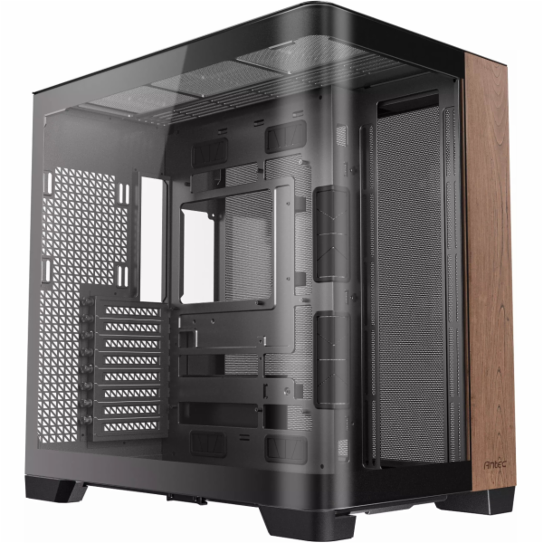 Antec C8 Curve Wood, Full Tower, PC, Černá, Průhledná, Dř...