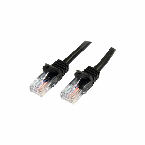 Startech 3m Black Cat5e / Cat 5 Snagless Patch Cable - Pa...