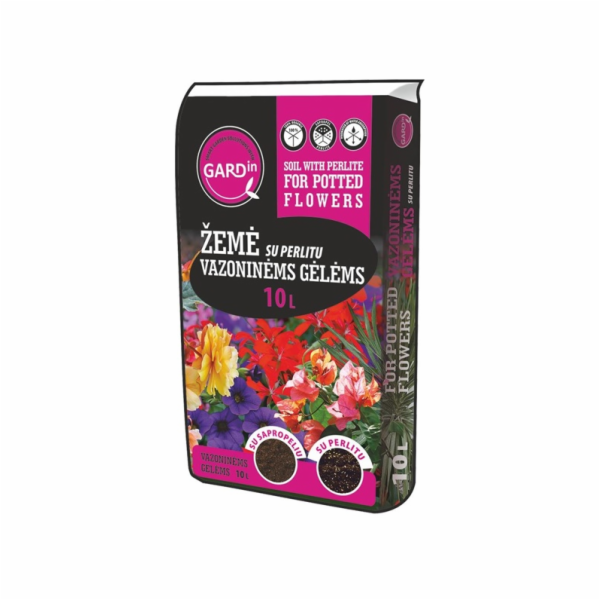 Zemina s perlitem pro hrnkové rostliny Durpeta GP2656, 10 l