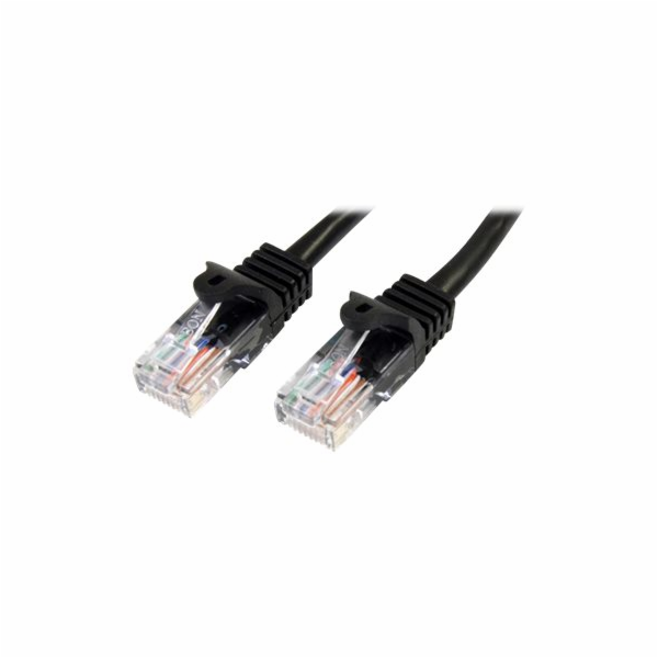 Startech 2m Black Cat5e / Cat 5 Snagless Patch Cable - Pa...