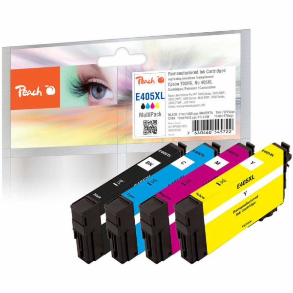 Peach Repasovaná kazeta Patrone Epson č. 405 XL MultiPack...
