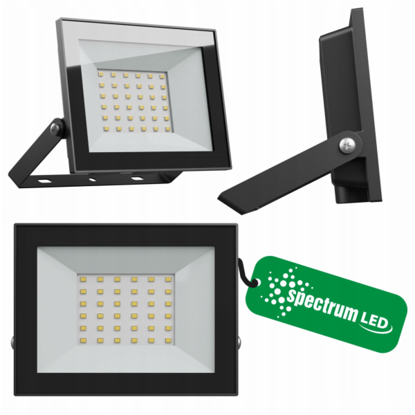 VENKOVNÍ LED PODLAHOVÉ SVÍTIDLO 30W 230V NW IP65 ČERNÉ