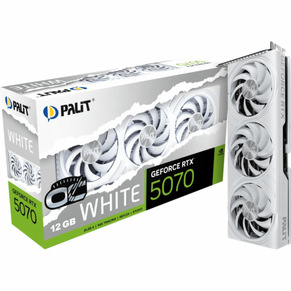 Palit Grafická karta GeForce RTX 5070 WHITE OC 12GB GDDR7...