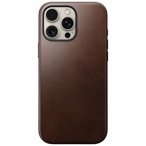 Nomad Modern Leather Case iPhone 16 Pro Max Rustic Brown ...