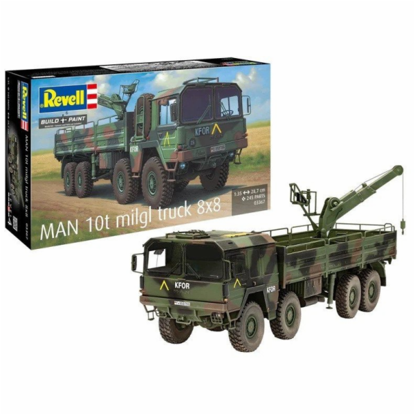 Revell Plastikový model kamionu Man 10T Milgl 8x8 1/35