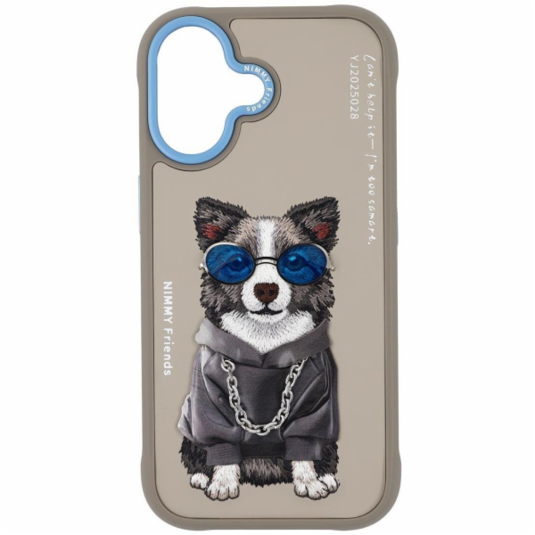 Nimmy Pouzdro Glasses Cool Dog pro iPhone 17 šedé