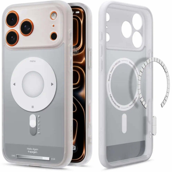 Spigen Ultra Hybrid MagSafe, klasická stříbrná - iPhone 1...