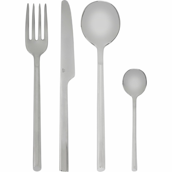 Alessi Clivo cutlery set 24 pcs.  silver
