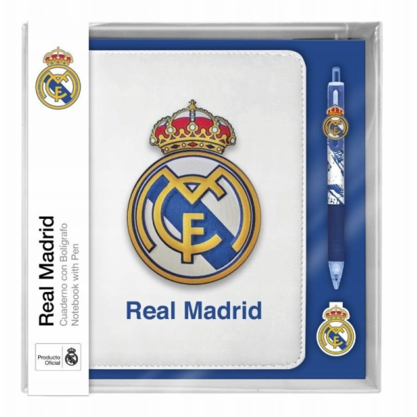 Zápisník Real Madrid se sadou 10 barevných per
