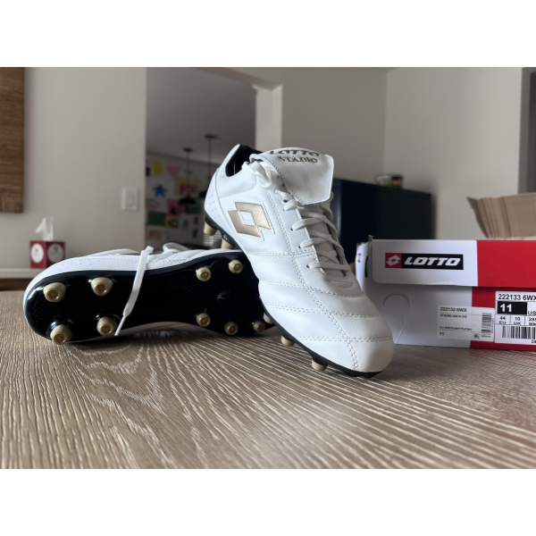 Lotto Kopačky Stadio 200 IV FG Unisex Celobílé/Světle Pla...
