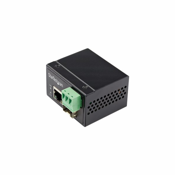 Startech Industrial Fiber to Ethernet Media Converter, 10...