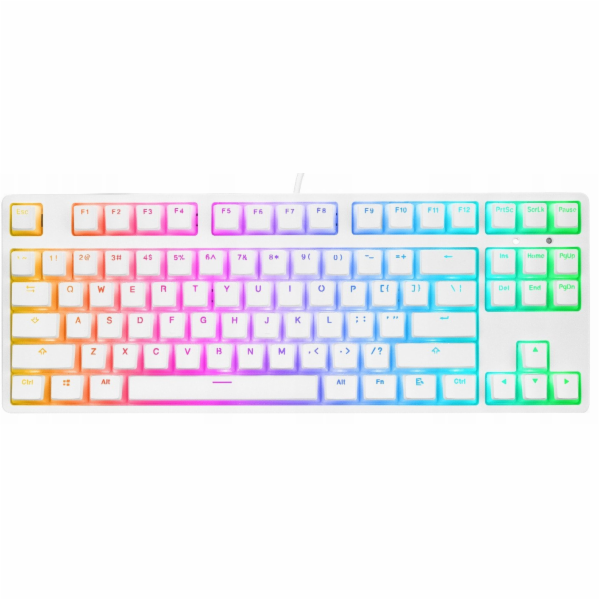 Rampage Mechanický přepínač TKL GHOST Huano Red White