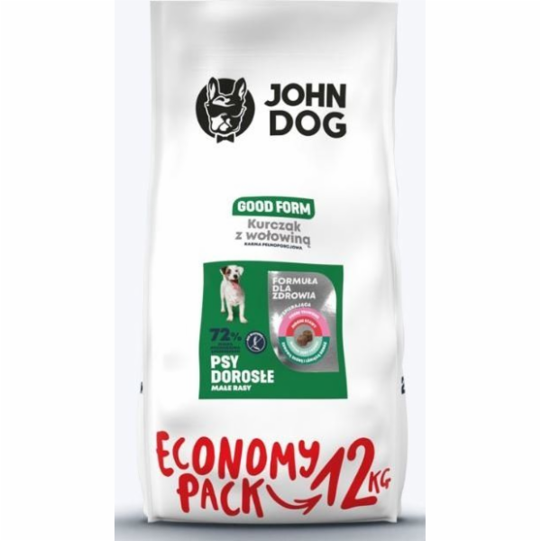 JOHN DOG Good Form Small breeds Chicken with beef - suché...