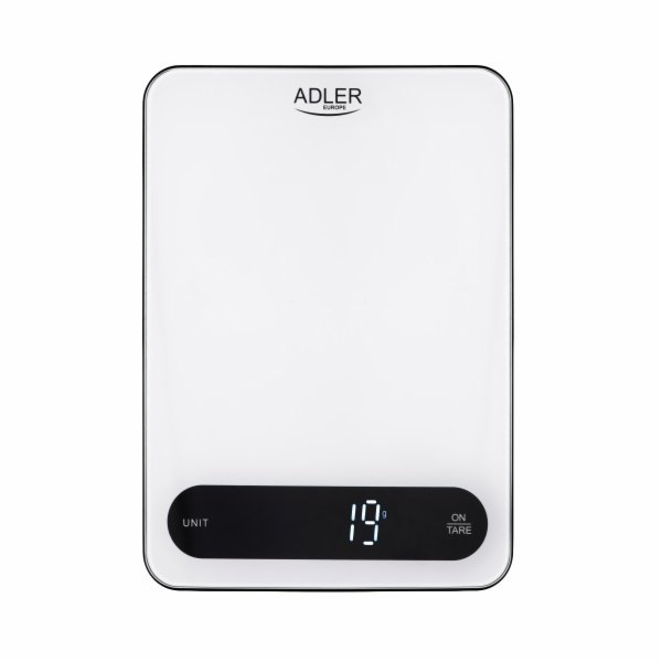 Adler AD 3177wb Elektronická kuchyňská váha Bílá, Černá