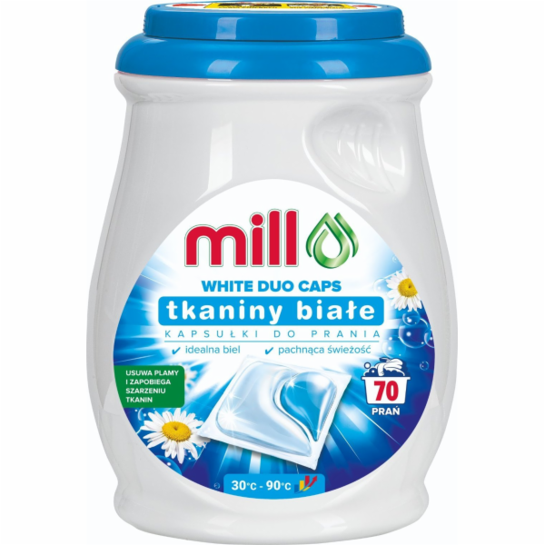 MILL PRO Kapsle 2k na praní White 70 ks (hromadné balení ...