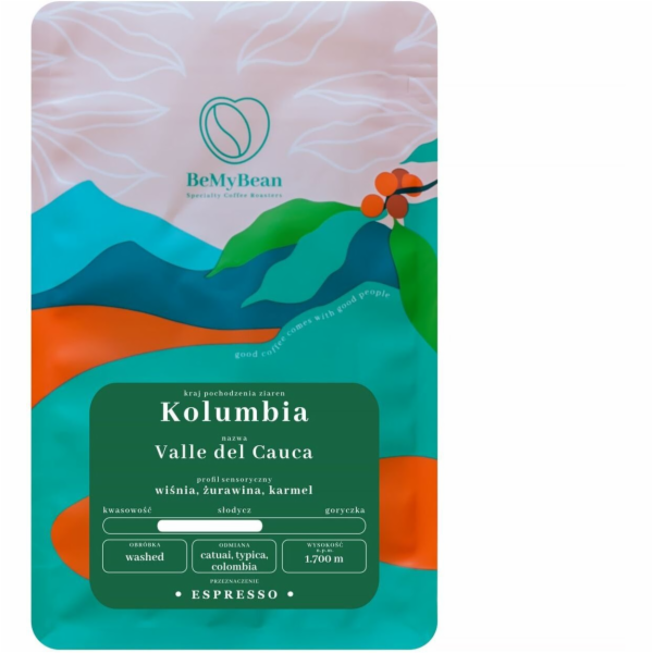 BeMyBean Colombia Valle del Cauca Kávová zrna 1 kg