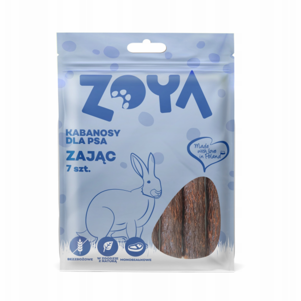 ZOYA Hare sausages - pamlsek pro psa - 7 ks