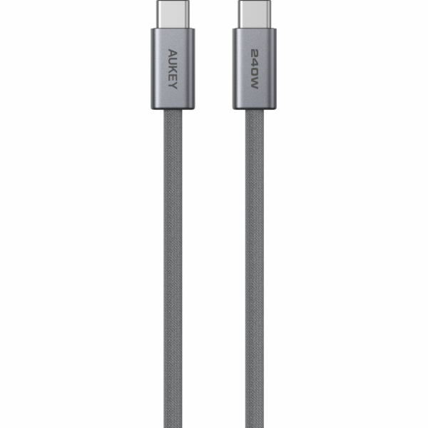 Aukey Kabel USB-C - USB-C 1,8 m šedý (Aukey)