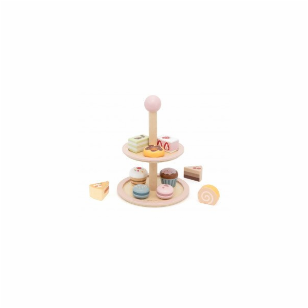 Viga Toys 44284 PolarB Sladký talíř – Dřevěné makronky a ...
