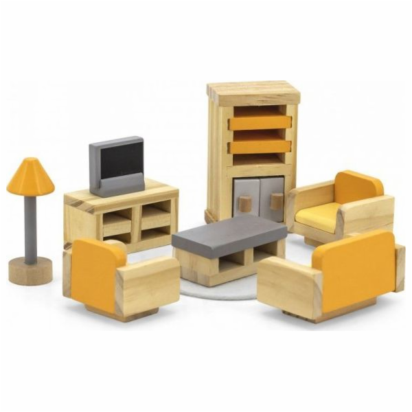 Viga Toys Sada nábytku do domečku pro panenky VIGA PolarB