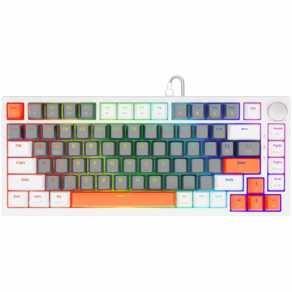 Savio ASTRAL WHITE JADE 3 COLOURS klávesnice Hraní USB QW...