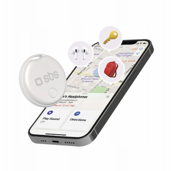 SBS Mobile Mobilní tracker SBS Apple bílá