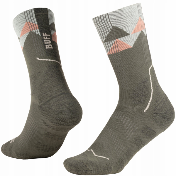 Buff Ponožky Crew zelené 42-44
