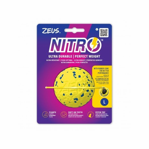 Hagen Zeus Nitro, míč s gumovým jádrem, hračka, pro psy, ...