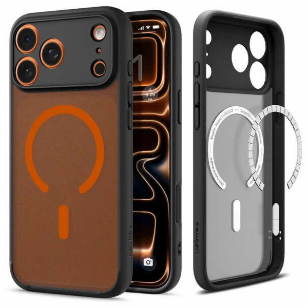 Spigen ULTRA HYBRID MAGSAFE IPHONE 17 PRO FROST ČERNÝ/ORA...