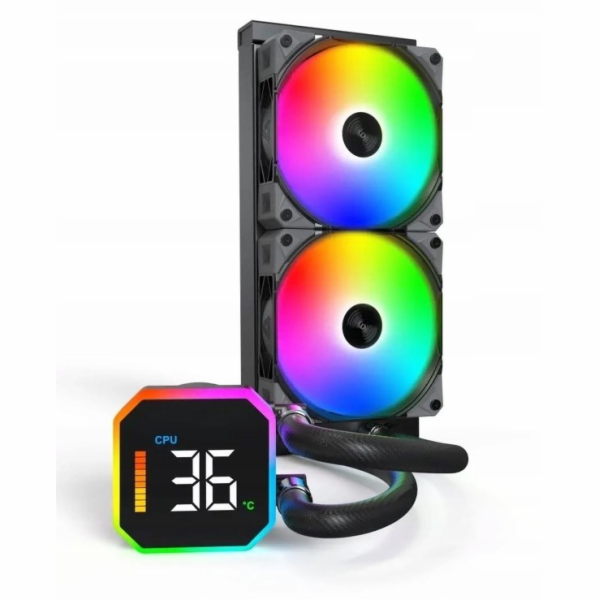 Montech HyperFlow Digital 240 Černá sada vodního chlazení...