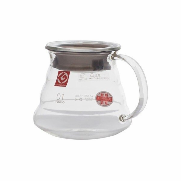 Hario V60-01 servírovací taška na sporák, průhledná 360ml