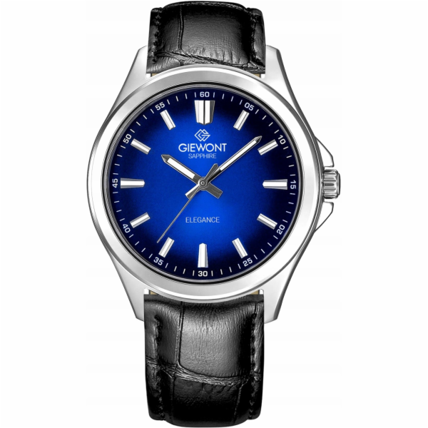 Giewont Pánské hodinky Elegance Sapphire Black and Blue G...
