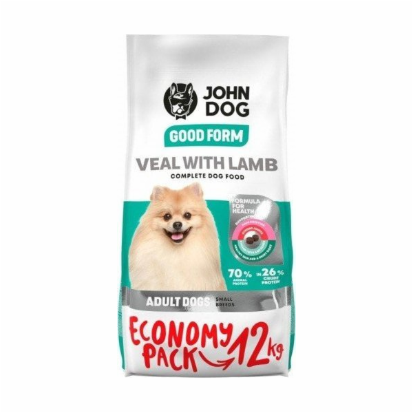 JOHN DOG Good Form Adult Mini Veal with lamb - suché krmi...