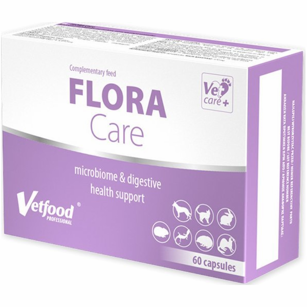 VETFOOD Flora Care - doplňky stravy pro psy a kočky - 60 ks