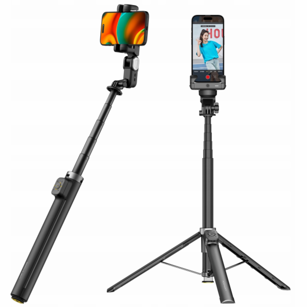 Hohem Gimbal AI stativ Selfie tyč 180cm LED lampa dálkové...