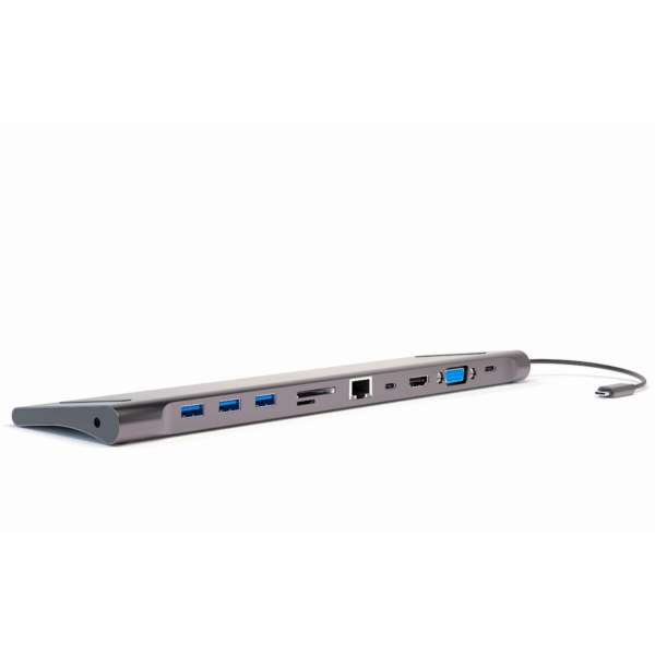 4smarts USB HUB Stojan na notebook HUB 11v1 HDMI/VGA/2xUS...