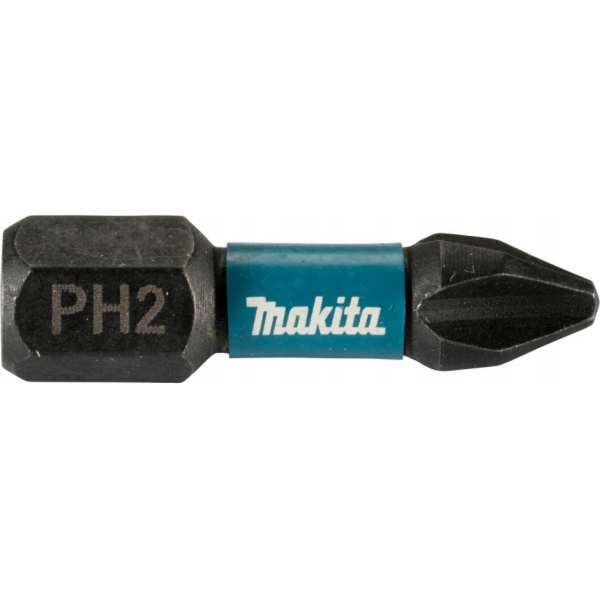 Makita MAKITA ŠROUBOVACÍ BIT PH2-25mm /25ks. NÁRAZOVÁ ČERNÁ