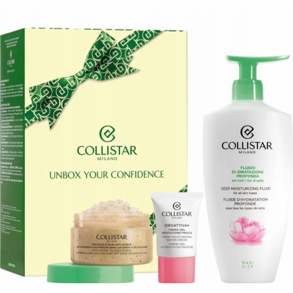 Collistar SET Hydratační fluid 400 ml + Peeling 150 g + G...