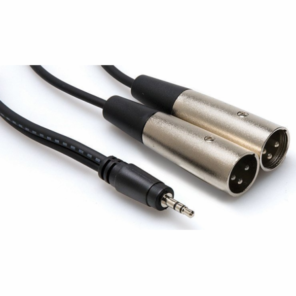 Hosa Kabel Jack 3,5 mm - XLR x2 3 m stříbrný (CYX-403M)