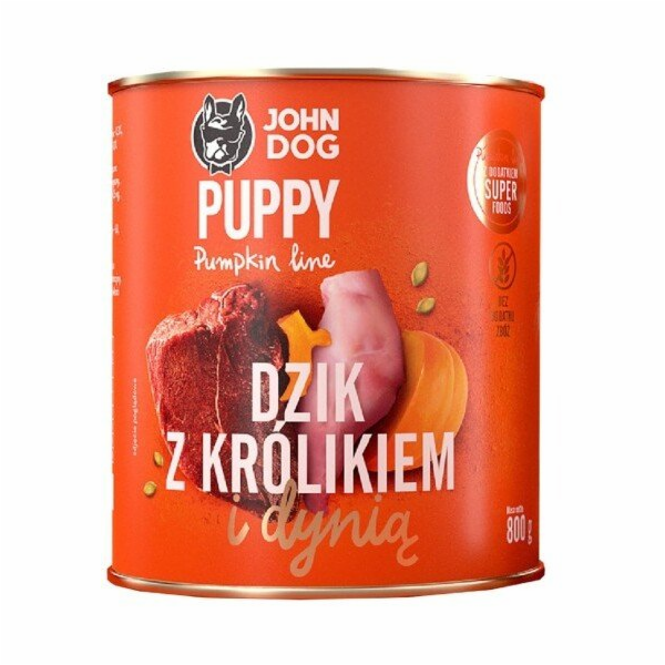 JOHN DOG Pumpkin Puppy Wild boar with rabbit and pumpkin ...