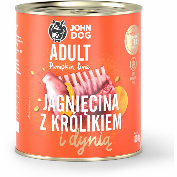 JOHN DOG Pumpkin Lamb with rabbit and pumpkin - vlhké krm...