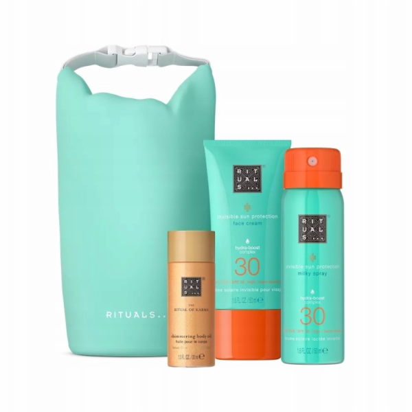 Rituals Sada (KARMA Ochranný sprej proti slunci 50 ml + T...