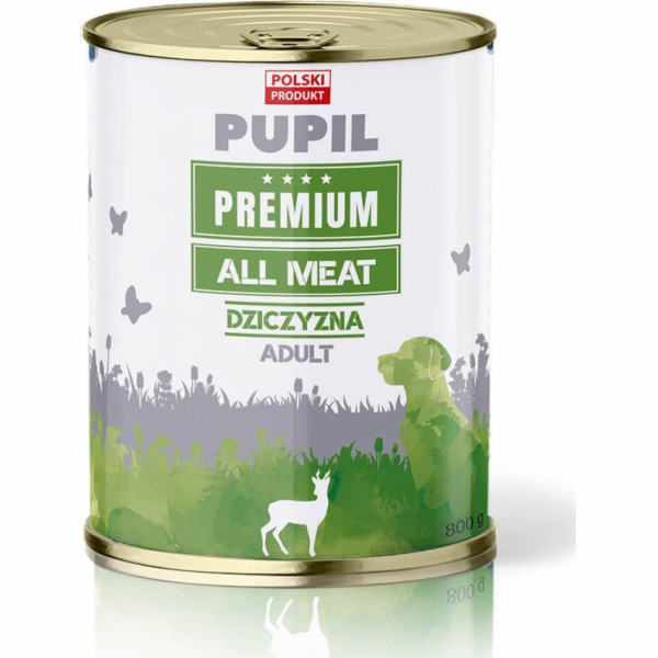 PUPIL Premium All Meat Venison - vlhké krmivo pro psy - 800g