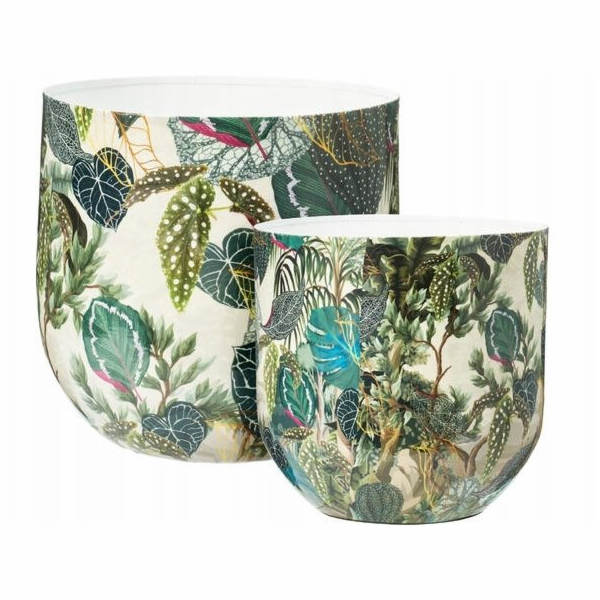 Home Styling Collection Kovové poklice na hrnce CATE, 2 kusy