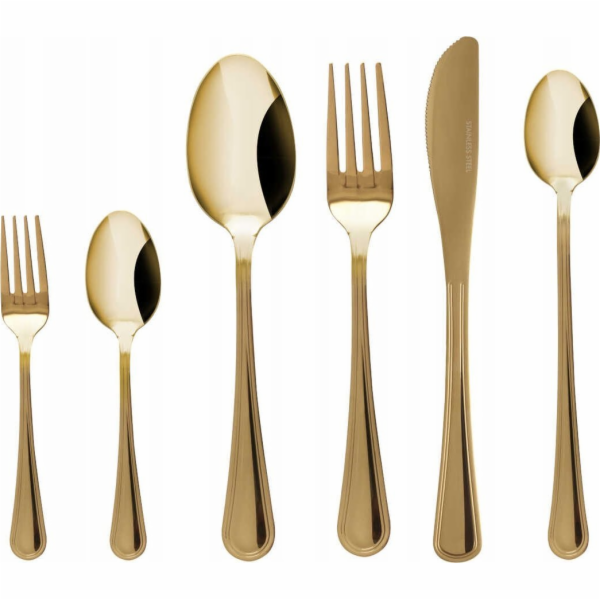 Amefa 24dílná sada příborů pro 4 osoby LUCE GOLD 0572