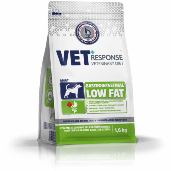 VET RESPONSE Gastrointestinal Low fat - suché krmivo pro ...